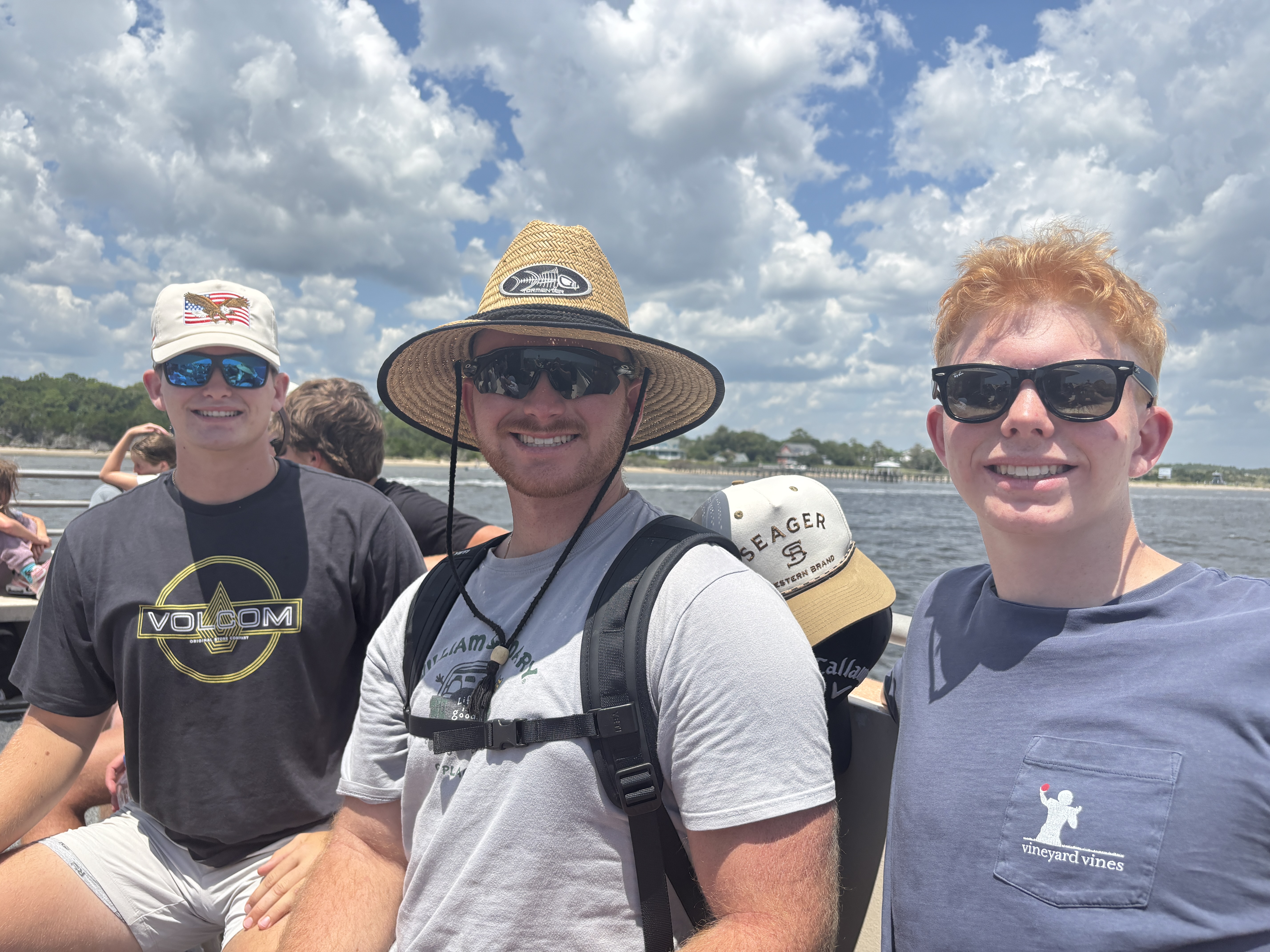 On the water with friends